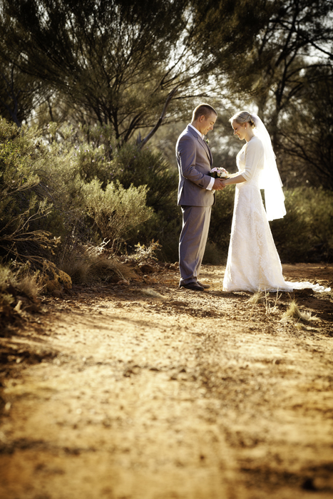 wedding couple in rural Longreach