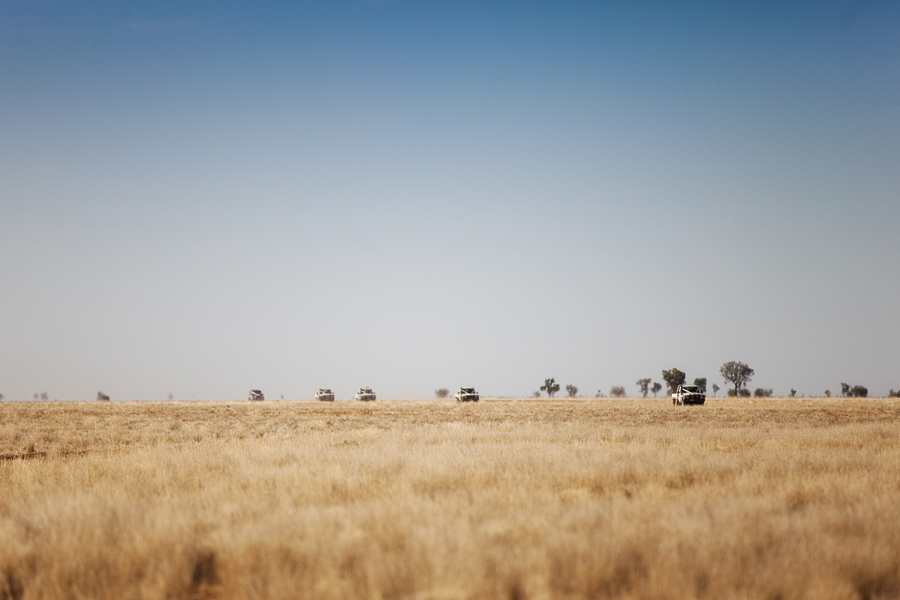 utes travelling to wedding ceremony