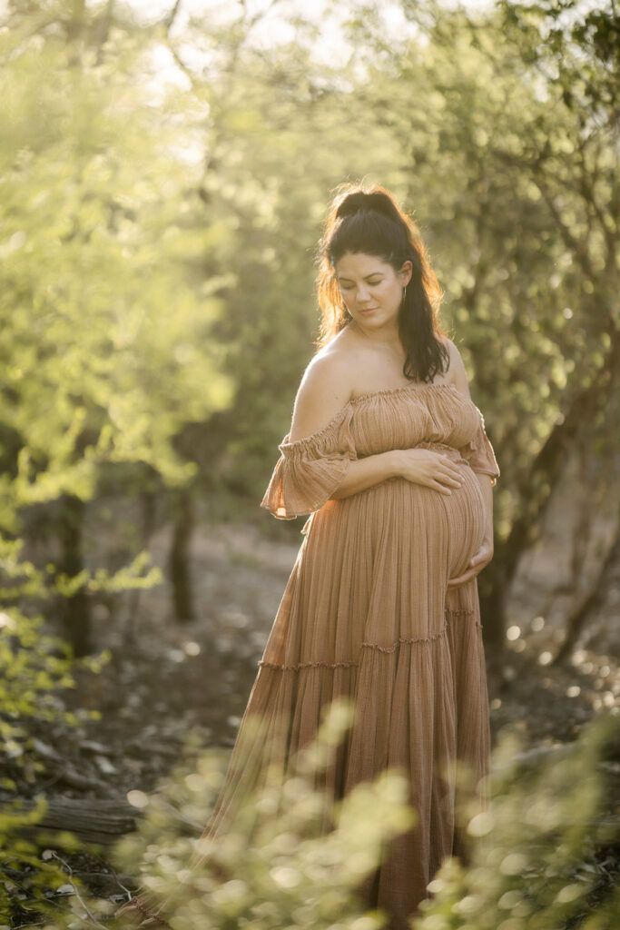 Bethany's maternity photography session near Comet Queensland