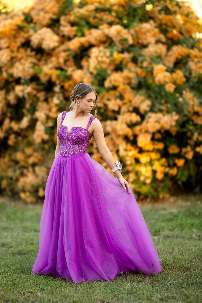 Elegant school formal photography of Hollie in Rockhampton