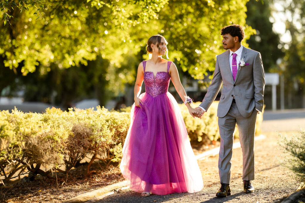 Elegant Year 12 formal portraits of Hollie and her partner
