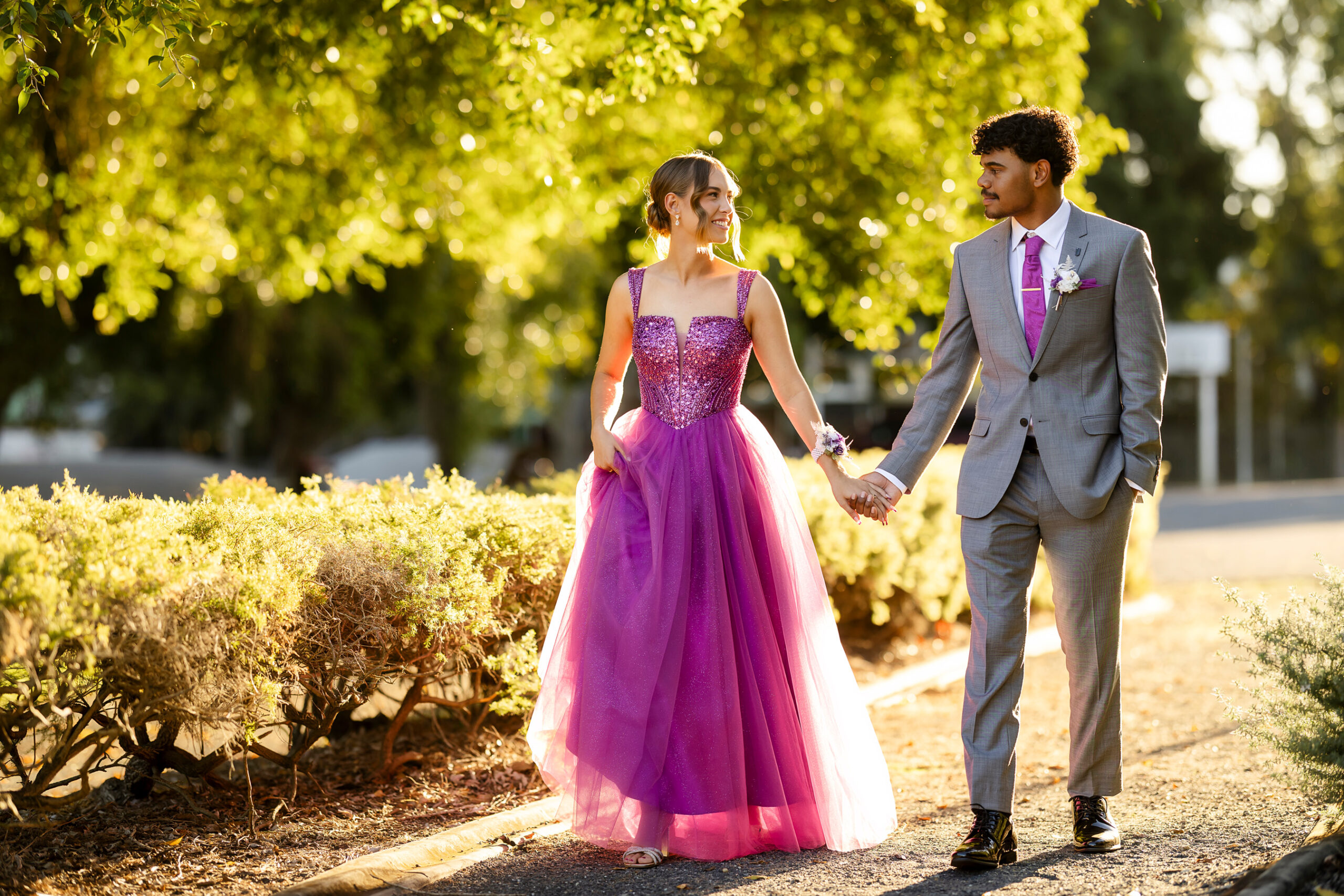Elegant Year 12 formal portraits of Hollie and her partner